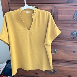 Jodifl Gold Blouse Top Size X-Large